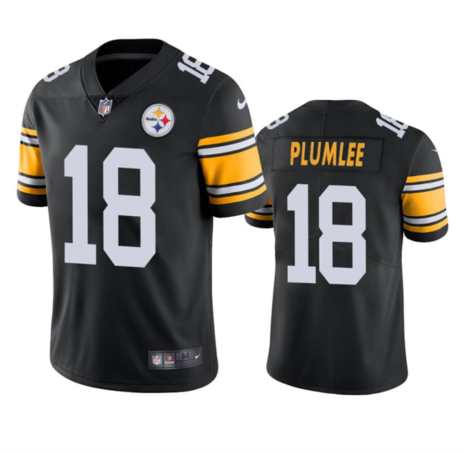 Men's Pittsburgh Steelers #18 John Rhys Plumlee Black Alternate Vapor Untouchable Limited Stitched Jersey